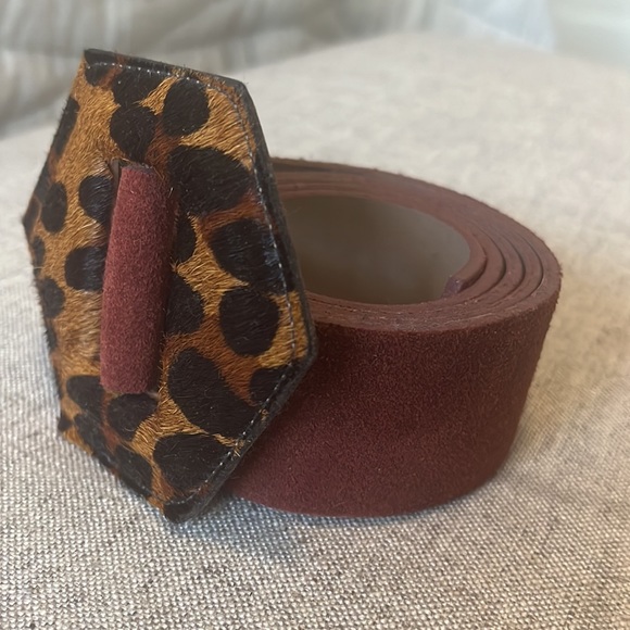 Suede Leather Waist Belt - Picture 3 of 7